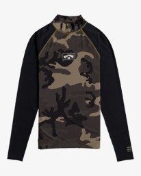 0 Contrast - UPF 50 Rash Vest met Lange Mouw voor Heren Gray W4MY10BIP1 Billabong
