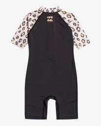 1 Billie Logo Combi - Licra de Manga Corta con Protección Solar UPF 50 para Bebés Negro W4TY03BIP1 Billabong