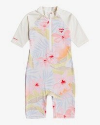 0 Billie Logo Combi - Licra de Manga Corta con Protección Solar UPF 50 para Bebés Marron W4TY03BIP1 Billabong