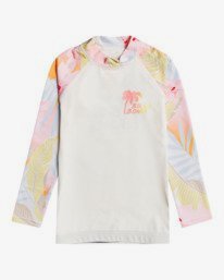 0 Billie Logo - Langärmliger Rashguard mit UPF 50 für Kleinkinder Braun W4TY04BIP1 Billabong