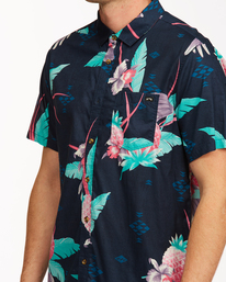 3 Sundays Floral - Kurzärmliges Oberteil für Männer Blau X1SH01BIS1 Billabong