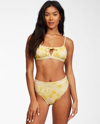 1 Make You Mine Coco Bralette - Recycled Bikini Top for Women Yellow X3ST14BIS1 Billabong