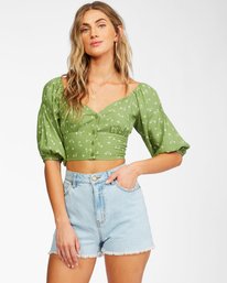 0 Pretty Puff - Crop Top for Women  X3TP04BIS1 Billabong