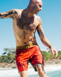 1 Wrangler Icons 17" - Boardshort pour Homme Rouge Z1BS06BIF1 Billabong