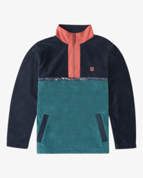 4 Boundary - Fleecetrui met Halve Rits voor Heren Blue Z1FL45BIF1 Billabong