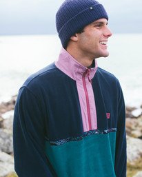 0 Boundary - Fleecetrui met Halve Rits voor Heren Blue Z1FL45BIF1 Billabong