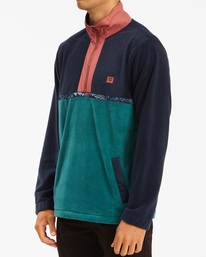 2 Boundary - Fleecetrui met Halve Rits voor Heren Blue Z1FL45BIF1 Billabong