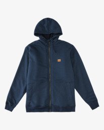 0 Hudson Sherpa - Sweat à capuche zippé pour Homme Bleu Z1FL50BIF1 Billabong