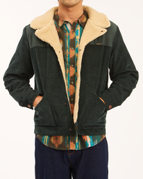 2 Wrangler Range - Corduroy Jacket for Men Green Z1JK48BIF1 Billabong