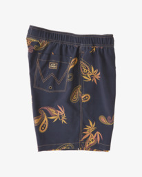 3 Wrangler Hazy Paisley Layback 17" - Boardshort para Hombre Azul Z1LB03BIF1 Billabong