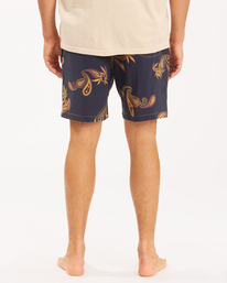7 Wrangler Hazy Paisley Layback 17" - Boardshort para Hombre Azul Z1LB03BIF1 Billabong