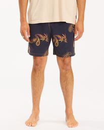 5 Wrangler Hazy Paisley Layback 17" - Boardshort para Hombre Azul Z1LB03BIF1 Billabong
