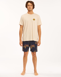 6 Wrangler Hazy Paisley Layback 17" - Boardshort para Hombre Azul Z1LB03BIF1 Billabong