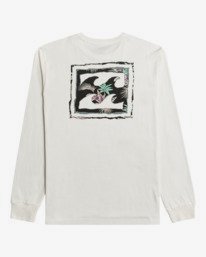 4 Crayon Wave - Long Sleeve T-Shirt for Men White Z1LS13BIF1 Billabong