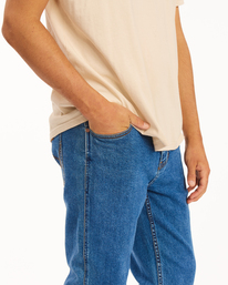 5 Wrangler 73 Hemp - Pantalones Vaqueros Rectos para Hombre Azul Z1PN11BIF1 Billabong