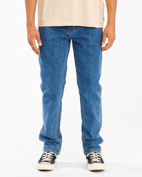 0 Wrangler 73 Hemp - Pantalones Vaqueros Rectos para Hombre Azul Z1PN11BIF1 Billabong