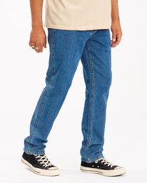 4 Wrangler 73 Hemp - Pantalones Vaqueros Rectos para Hombre Azul Z1PN11BIF1 Billabong