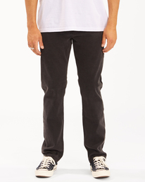 0 73 - Pantalones Vaqueros Rectos para Hombre Negro Z1PN12BIF1 Billabong