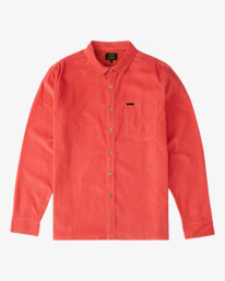 7 Wrangler Bowie - Camiseta de pana para Hombre Rojo Z1SH34BIF1 Billabong