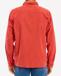 3 Wrangler Bowie - Camiseta de pana para Hombre Rojo Z1SH34BIF1 Billabong
