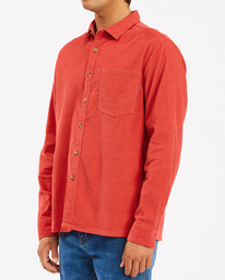 4 Wrangler Bowie - Camiseta de pana para Hombre Rojo Z1SH34BIF1 Billabong