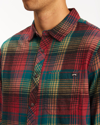 3 Coastline  - Camiseta de franela para Hombre Rojo Z1SH36BIF1 Billabong