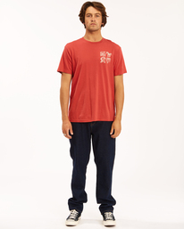 2 Wrangler Lands - Camiseta para Hombre Rojo Z1SS08BIMU Billabong