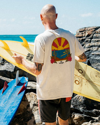 1 Wrangler Saguaro - T-Shirt f&uuml;r M&auml;nner Weiss Z1SS12BIF1 Billabong