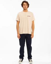 3 Wrangler Saguaro - T-Shirt f&uuml;r M&auml;nner Weiss Z1SS12BIF1 Billabong