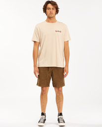 2 Wrangler Bowie Layback - Kordshorts f&uuml;r M&auml;nner Braun Z1WK50BIF1 Billabong