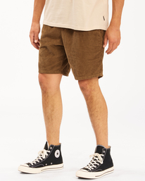 2 Wrangler Bowie Layback - Short de Pana para Hombre Marron Z1WK50BIF1 Billabong