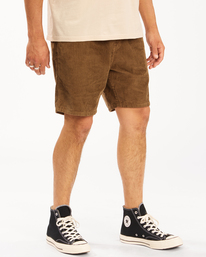 3 Wrangler Bowie Layback - Short de Pana para Hombre Marron Z1WK50BIF1 Billabong