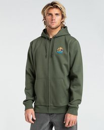 0 Rockies - Zip-Up Hoodie for Men Brown Z1ZH03BIF1 Billabong