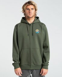 1 Rockies - Zip-Up Hoodie for Men Brown Z1ZH03BIF1 Billabong