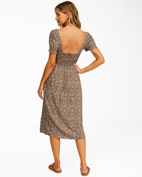 1 Love Letters - Vestido de Longitud Media para Mujer Negro Z3DR22BIF1 Billabong