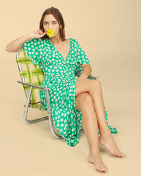 9 Wrangler Floral Dream - Robe midi pour Femme Violet Z3DR33BIF1 Billabong