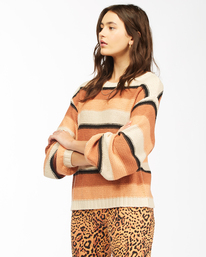 3 Seeing Double - Sudadera Crop para Mujer Marron Z3JP27BIF1 Billabong