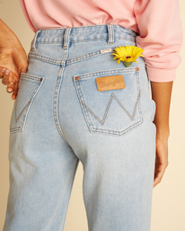 7 Wrangler She's Cheeky - Jean taille haute pour Femme Beige Z3PN04BIF1 Billabong