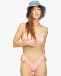 1 Wrangler Lil One Hanky Tie Hike - Braguita de bikini con cobertura mini para Mujer Rojo Z3SB09BIF1 Billabong