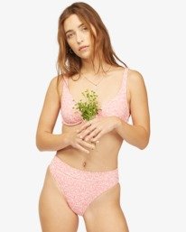 3 Wrangler Lil One Maui Rider - Bikiniunterteil mit mittlerer Bedeckung  f&uuml;r Frauen Rot Z3SB10BIF1 Billabong