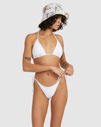 1 Sunrays Elongated Triangle - Top de bikini para Mujer Blanco Z3ST44BIF1 Billabong