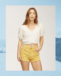 0 Wrangler Simply - Crop top pour Femme Marron Z3TP15BIF1 Billabong