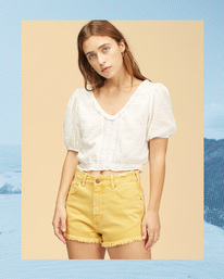 1 Wrangler Simply - Crop top pour Femme Marron Z3TP15BIF1 Billabong