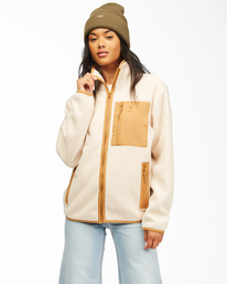 0 Switchback Full Zip - Fleece for Women White Z3WA04BIF1 Billabong