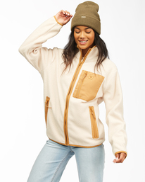 3 Switchback Full Zip - Fleece for Women White Z3WA04BIF1 Billabong