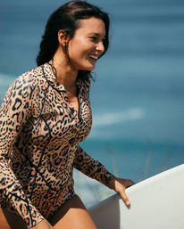 0 2mm Salty Dayz  - Fato de surf de calção com fecho na frente para Mulher  Z42G12BIF1 Billabong