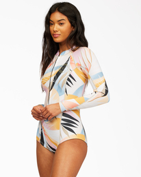 2 2mm Salty Dayz  - Springsuit Front Zip pour Femme Rouge Z42G16BIF1 Billabong