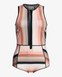 2 1mm Sol Sista - Springsuit con cremallera frontal para Mujer Gris Z42G17BIF1 Billabong