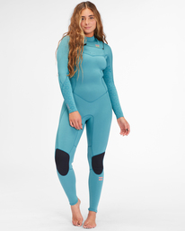 0 4/3mm Synergy - Chest Zip Wetsuit for Women Green Z44G14BIF1 Billabong