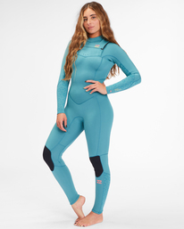 1 4/3mm Synergy - Chest Zip Wetsuit for Women Green Z44G14BIF1 Billabong